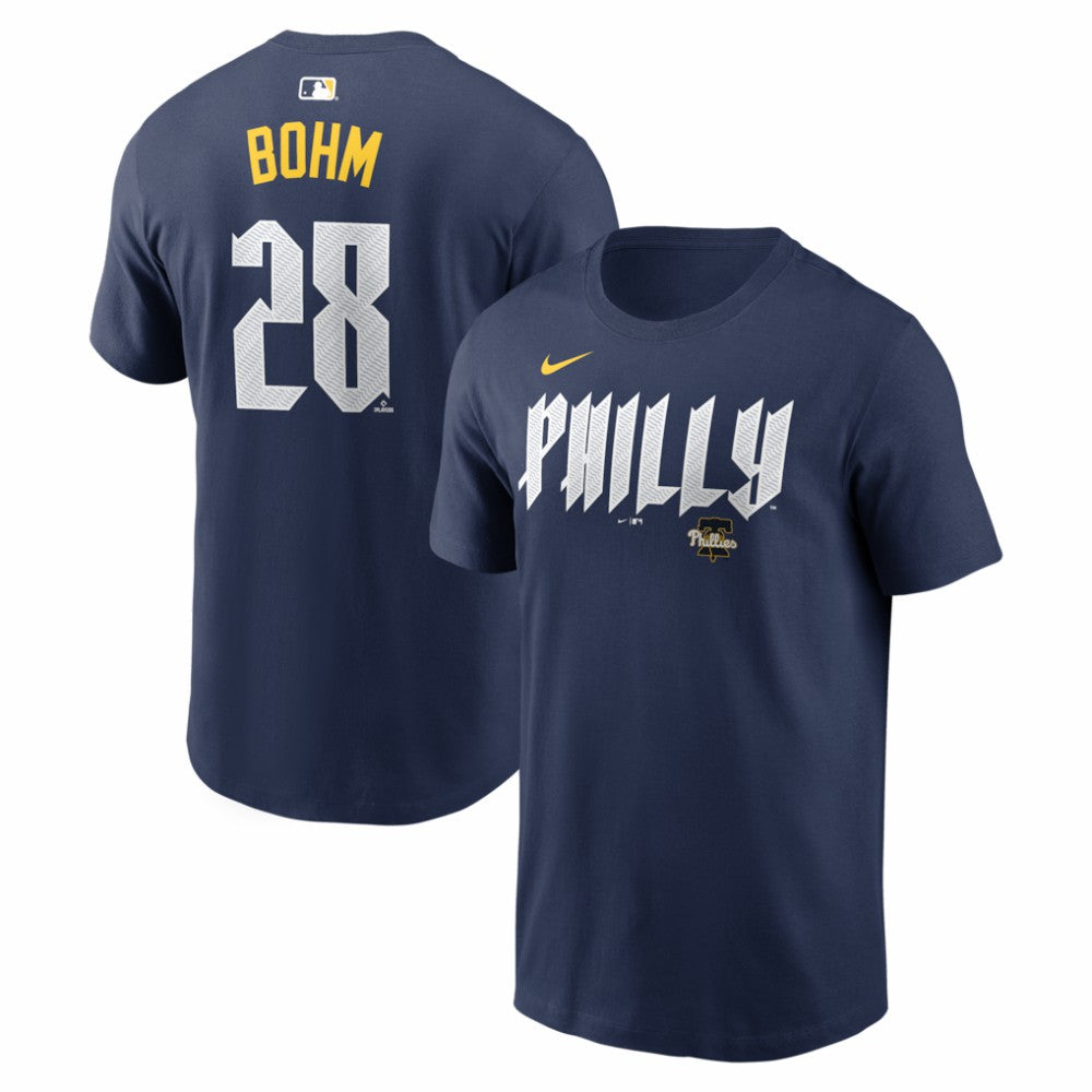 Alec Bohm Philadelphia Phillies City Connect Name & Number T-Shirt - Navy | Nike