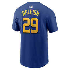 Cal Raleigh Seattle Mariners City Connect Name & Number T-Shirt - Royal | Nike