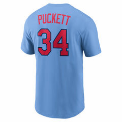 Kirby Puckett Minnesota Twins Cooperstown Collection Name & Number T-Shirt - Light Blue | Nike