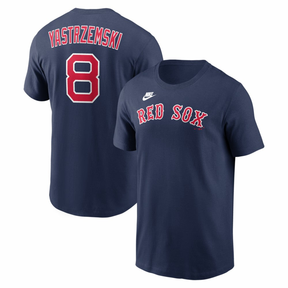 Carl Yastrzemski Boston Red Sox Cooperstown Collection Name & Number T-Shirt - Navy | Nike