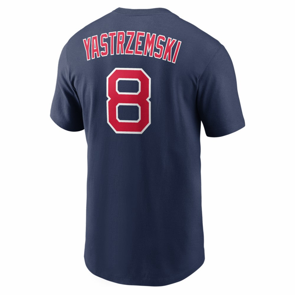 Carl Yastrzemski Boston Red Sox Cooperstown Collection Name & Number T-Shirt - Navy | Nike
