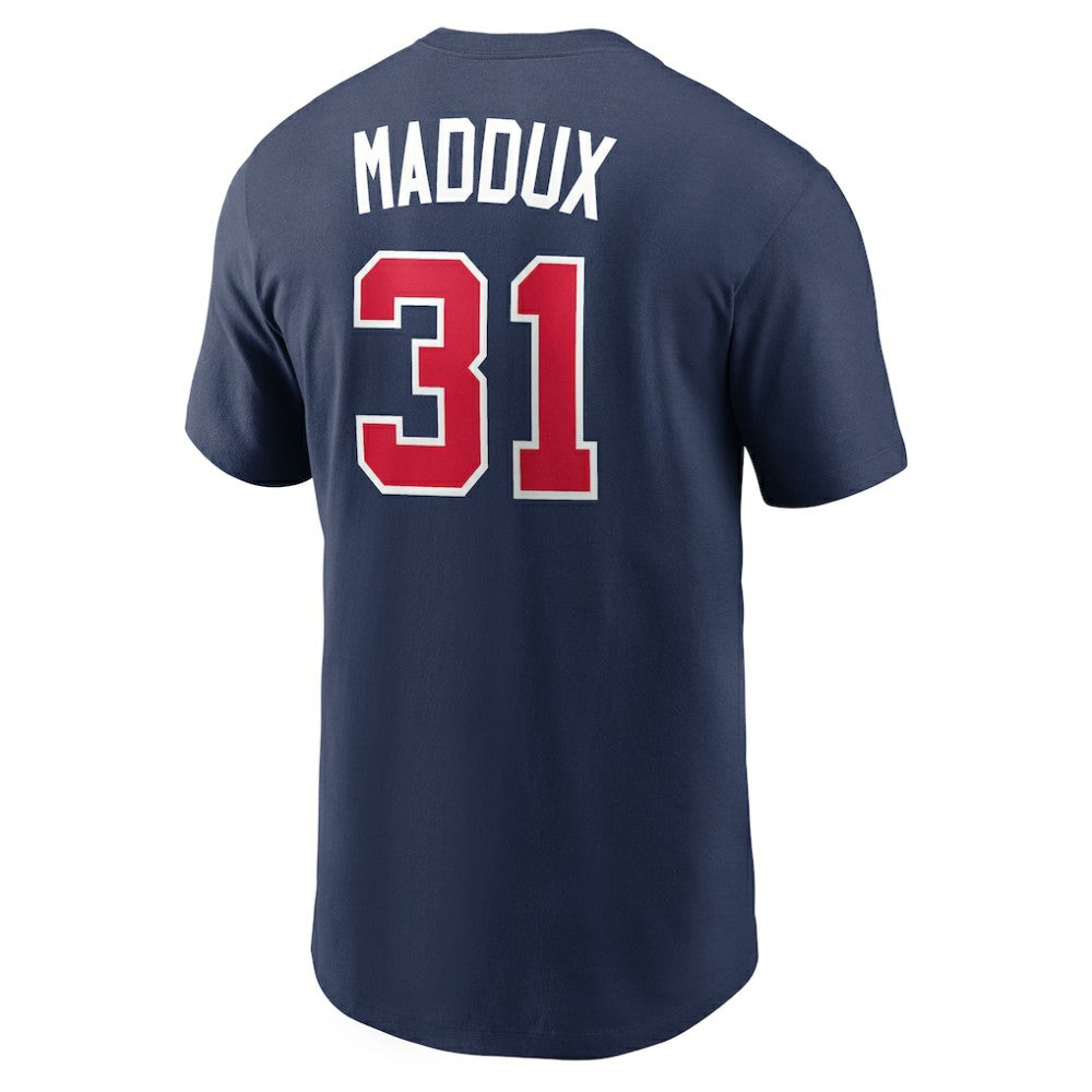 Greg Maddux Atlanta Braves Cooperstown Collection Name & Number T-Shirt - Navy | Nike