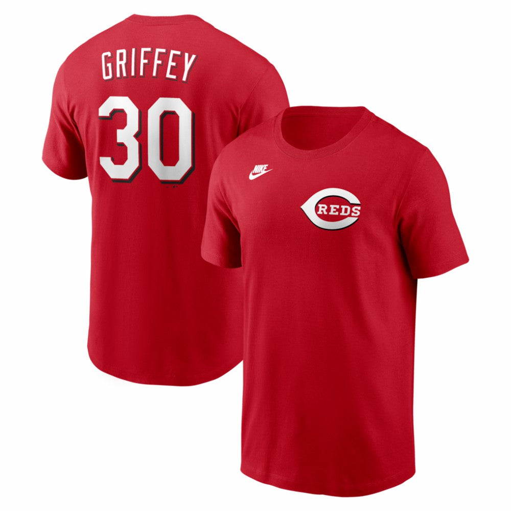 Ken Griffey Jr. Cincinnati Reds Cooperstown Collection Name & Number T-Shirt - Red | Nike