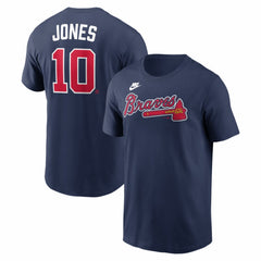 Chipper Jones Atlanta Braves Cooperstown Collection Name & Number T-Shirt - Navy | Nike