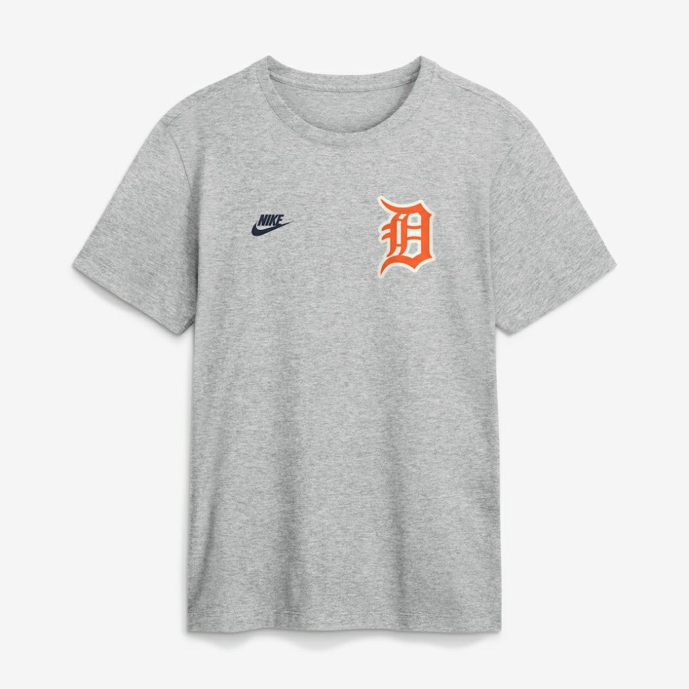 Detroit Tigers Cooperstown 2-Hit T-Shirt - Heather Gray | Nike