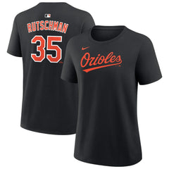 Adley Rutschman Baltimore Orioles Women's Name & Number T-Shirt - Black | Nike