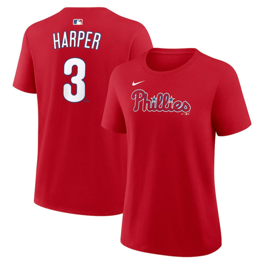 Bryce Harper Philadelphia Phillies Women's Name & Number T-Shirt - Red | Nike