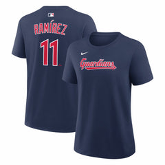 José Ramírez Cleveland Guardians Women's Name & Number T-Shirt - Navy | Nike