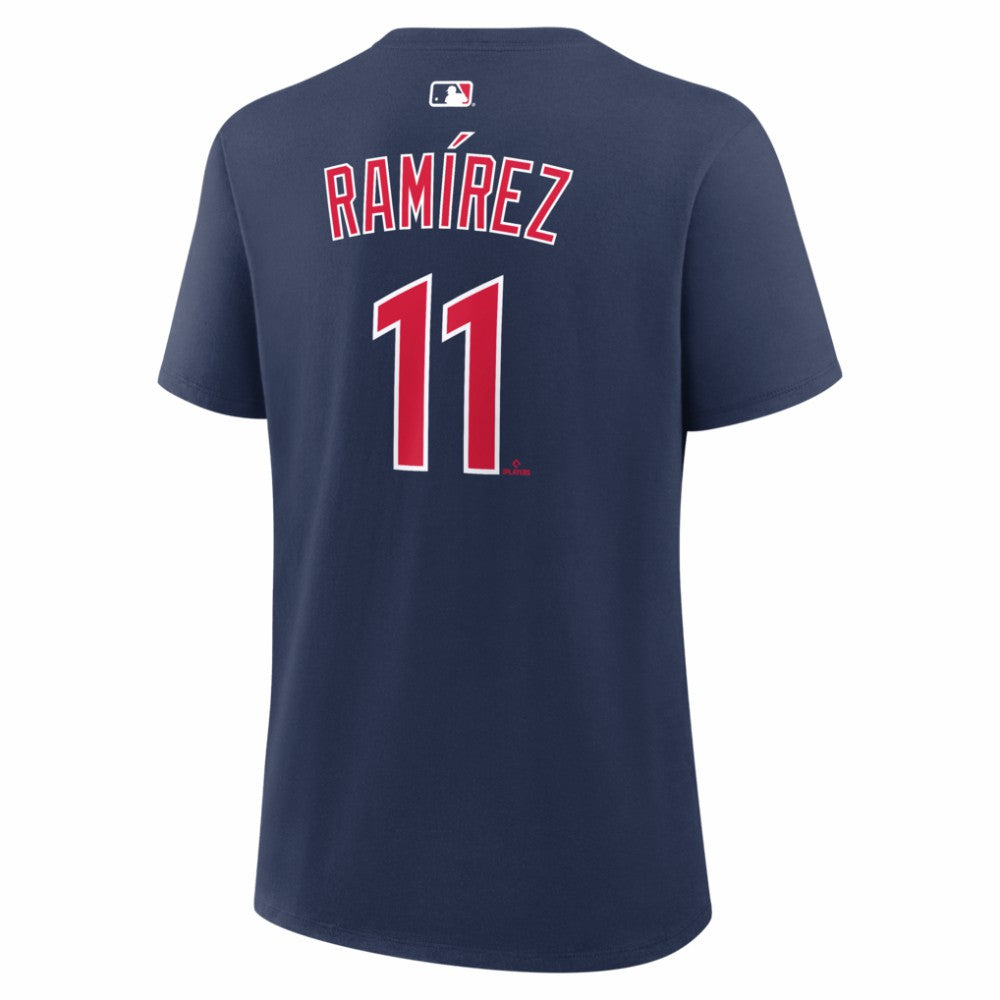 José Ramírez Cleveland Guardians Women's Name & Number T-Shirt - Navy | Nike