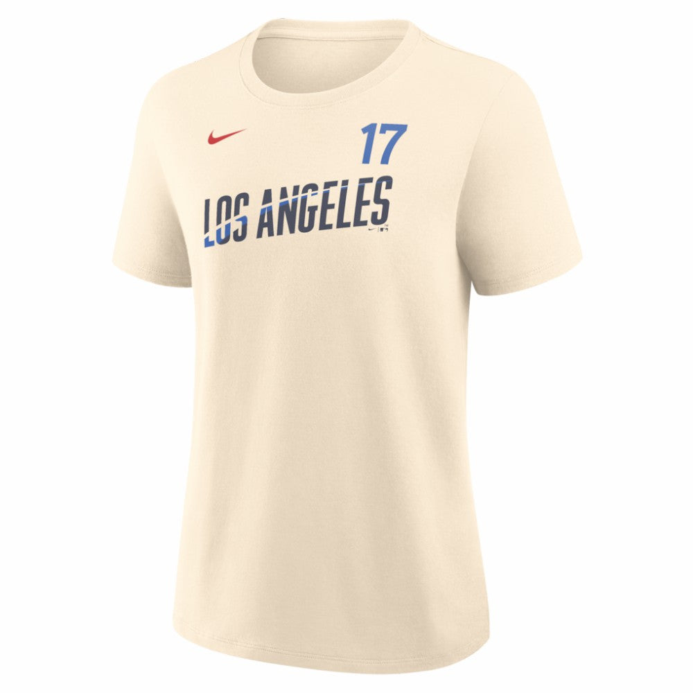 Shohei Ohtani Los Angeles Dodgers Women's City Connect Name & Number T-Shirt - Natural | Nike