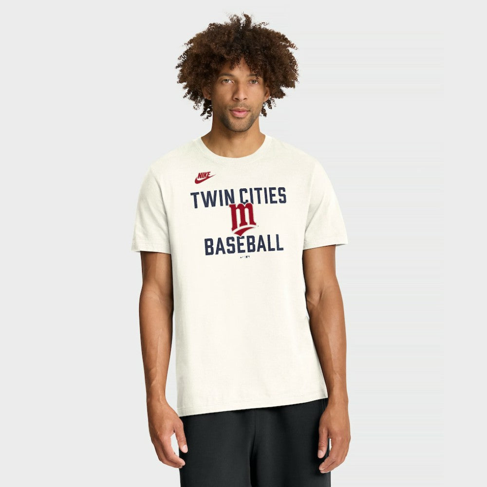 Minnesota Twins Cooperstown Collection ‘70s Inspired T-Shirt - Cream | Nike