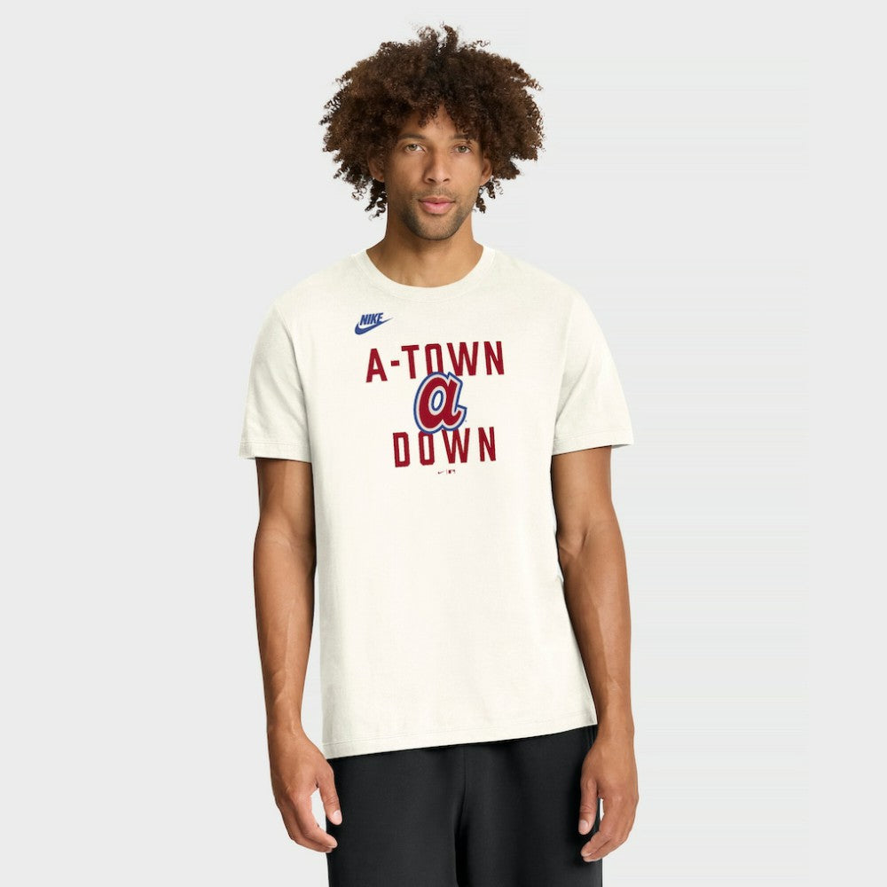 Atlanta Braves Cooperstown Collection ‘70s Inspired T-Shirt - Cream | Nike