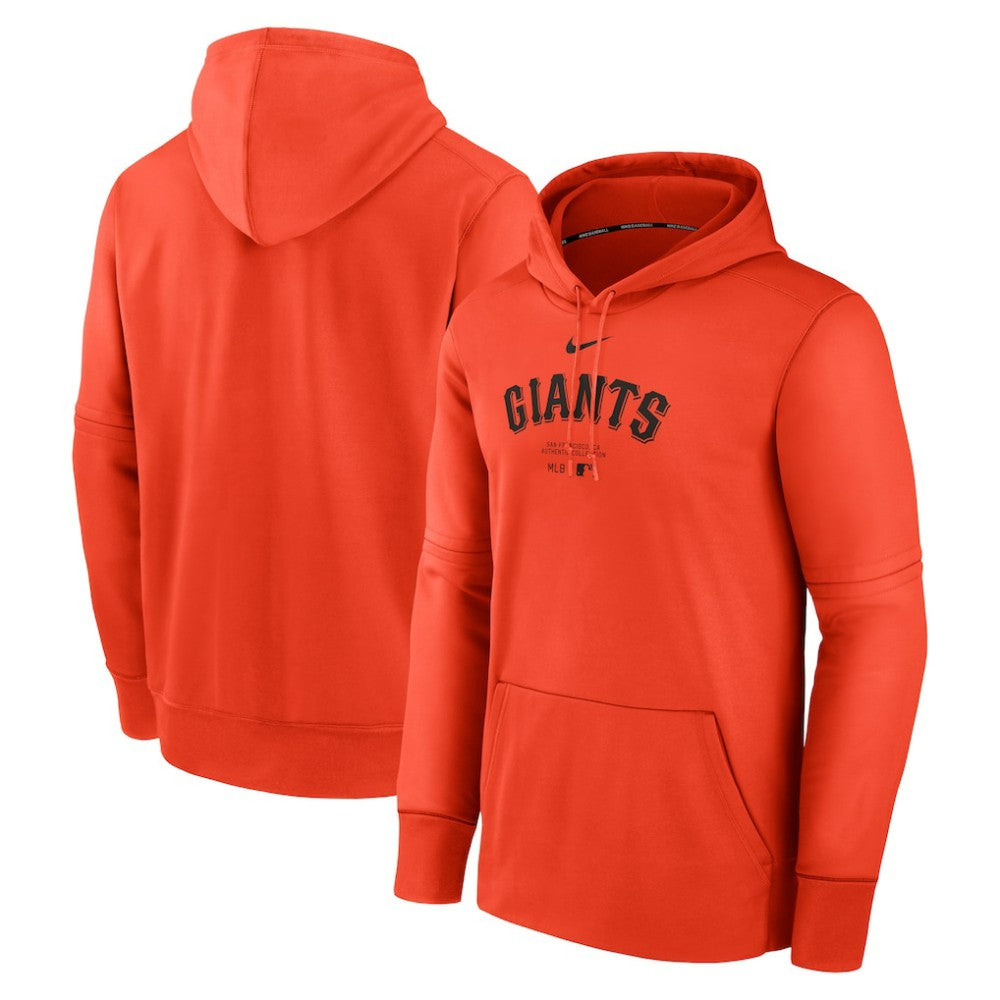 San Francisco Giants Authentic Collection Practice Performance Pullover Hoodie - Orange | Nike