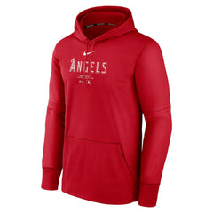 Los Angeles Angels Authentic Collection Practice Performance Pullover Hoodie - Red | Nike