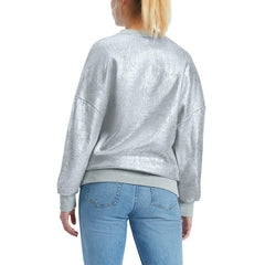 Philadelphia 76ers Tommy Jeans Women's Tracy Pullover Sweatshirt - Silver discount