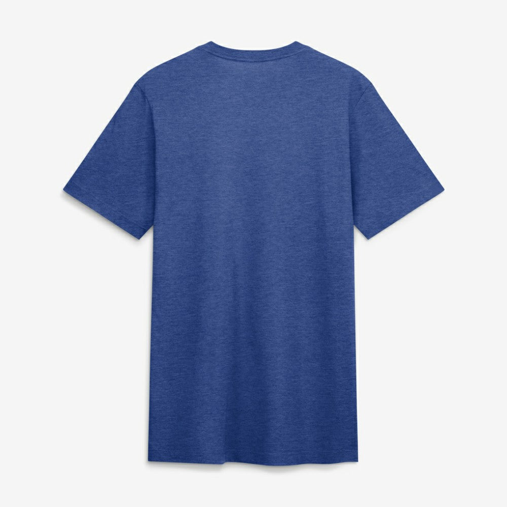 Seattle Mariners Cooperstown Logo Tri-Blend T-Shirt - Heather Royal | Nike