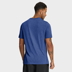 Seattle Mariners Cooperstown Logo Tri-Blend T-Shirt - Heather Royal | Nike