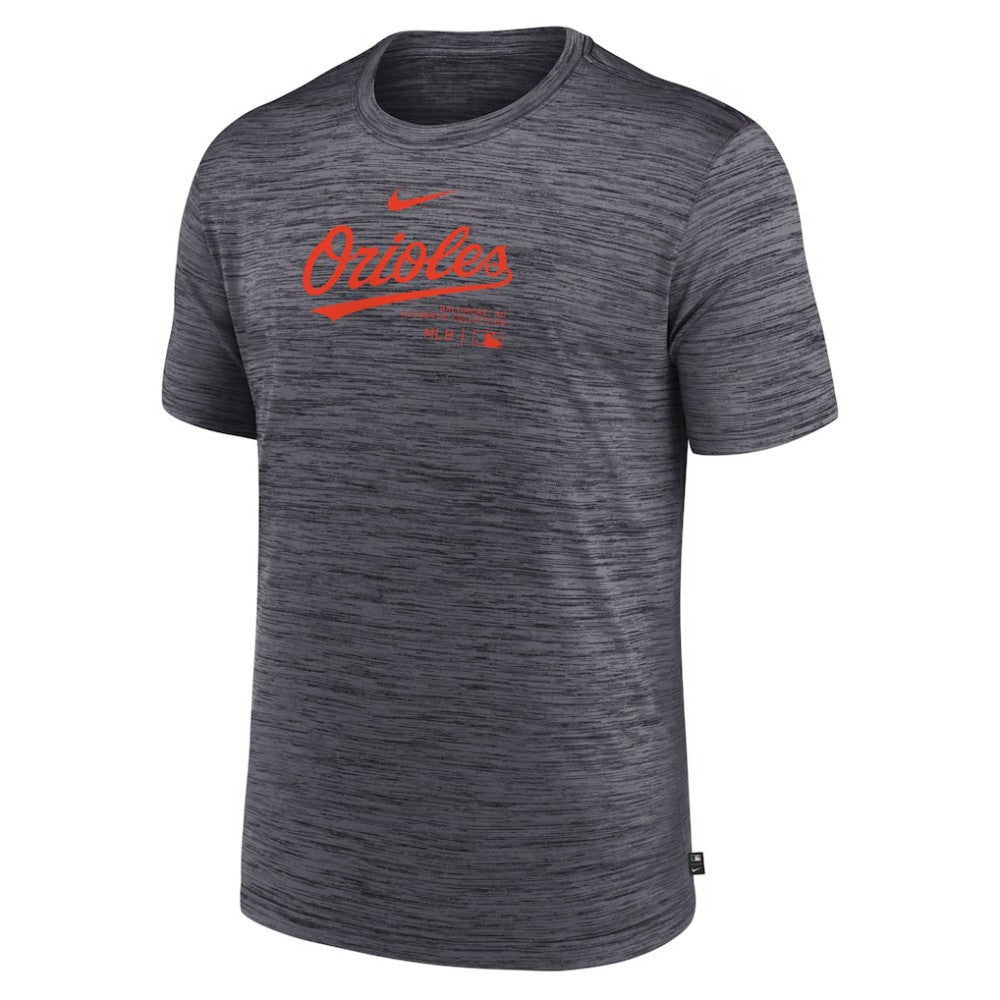 Baltimore Orioles Authentic Collection Velocity Performance Practice T-Shirt - Charcoal | Nike