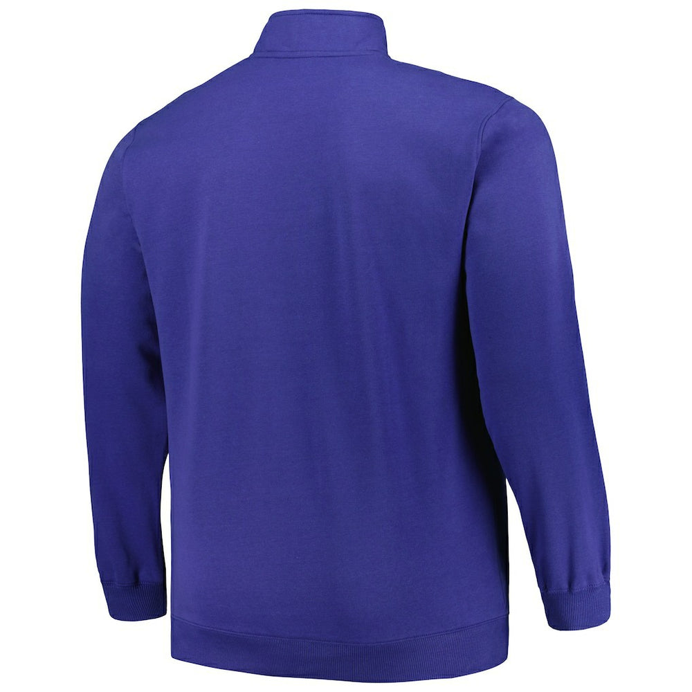 NFL New York Giants Profile Big & Tall Fleece Quarter-Zip Jacket