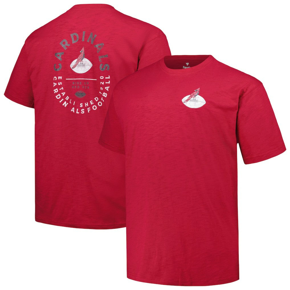 NFL Arizona Cardinals Profile Big & Tall Two-Hit Throwback T-Shirt