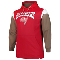 NFL Tampa Bay Buccaneers Profile Big & Tall Trench Battle Pullover Hoodie