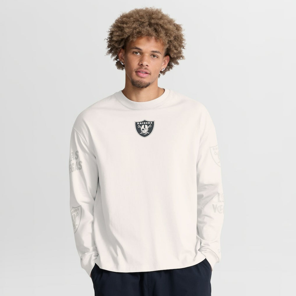 NFL Las Vegas Raiders Oversized Type Play Long Sleeve T-Shirt