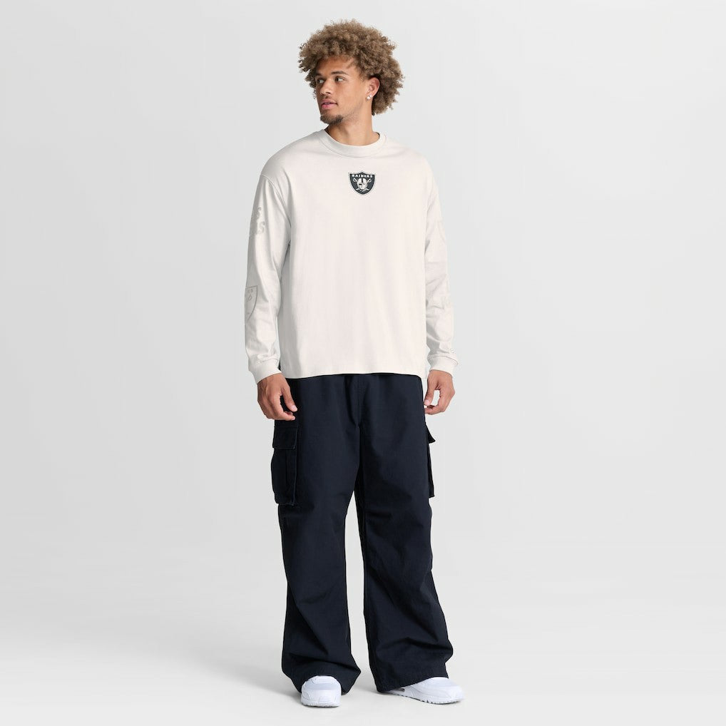 NFL Las Vegas Raiders Oversized Type Play Long Sleeve T-Shirt