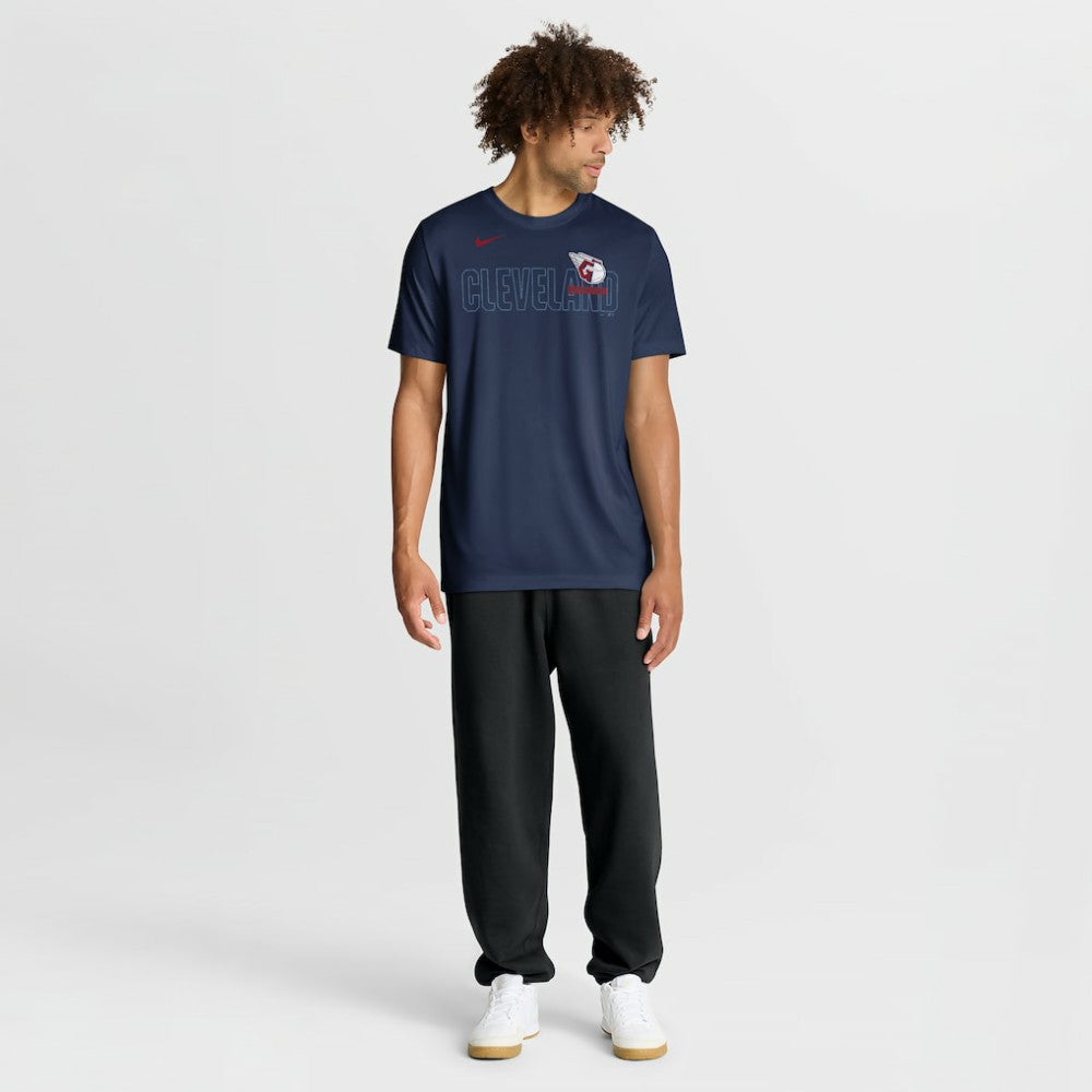 Cleveland Guardians Knockout Team Legend Dri-FIT T-Shirt - Navy | Nike