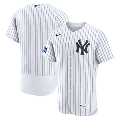 New York Yankees Home Sponsor Patch Authentic Jersey - White | Nike