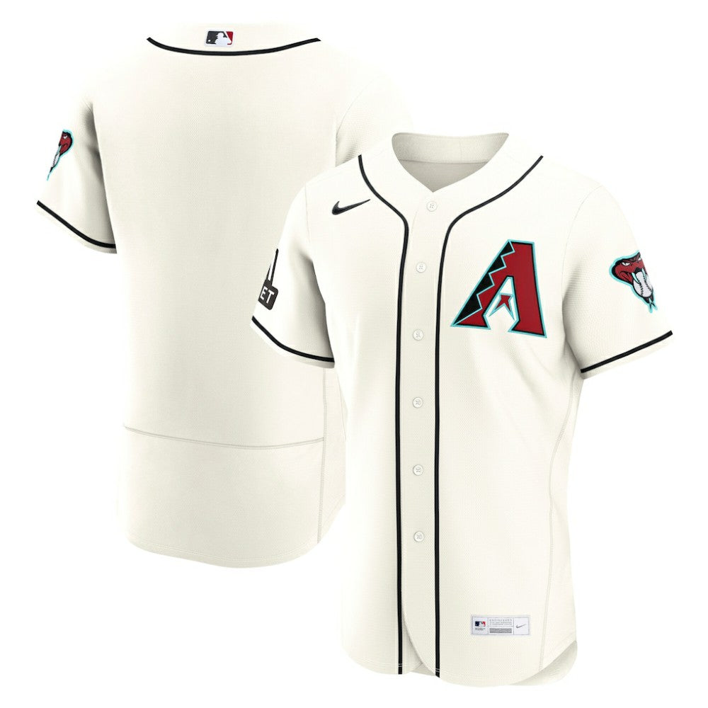 Arizona Diamondbacks Home Sponsor Patch Authentic Jersey - Cream | Nike