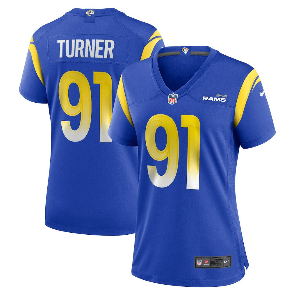 NFL Los Angeles Rams Kobie Turner  Women's Home Game Jersey