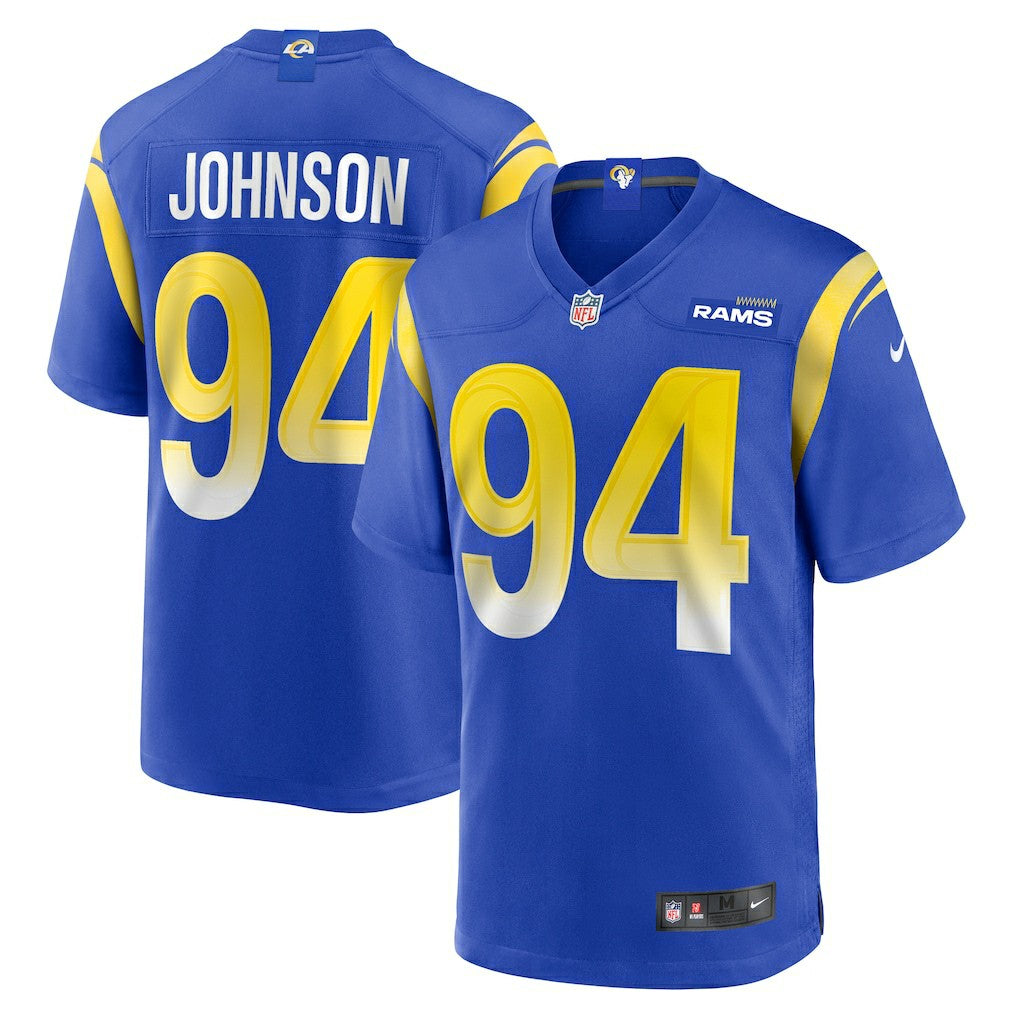 NFL Los Angeles Rams Desjuan Johnson  Home Game Jersey