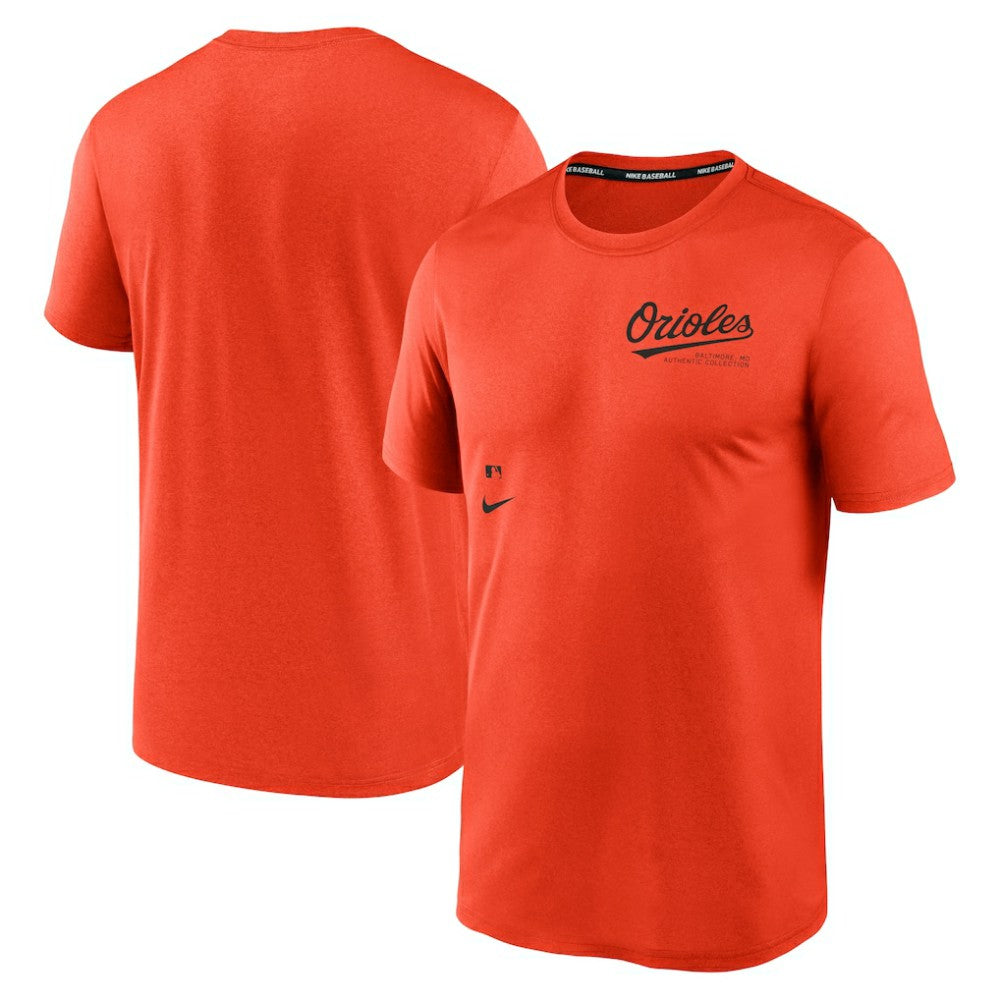 Baltimore Orioles Authentic Collection Early Work Tri-Blend Performance T-Shirt - Orange | Nike