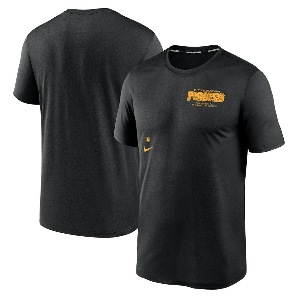 Pittsburgh Pirates Authentic Collection Early Work Tri-Blend Performance T-Shirt - Black | Nike