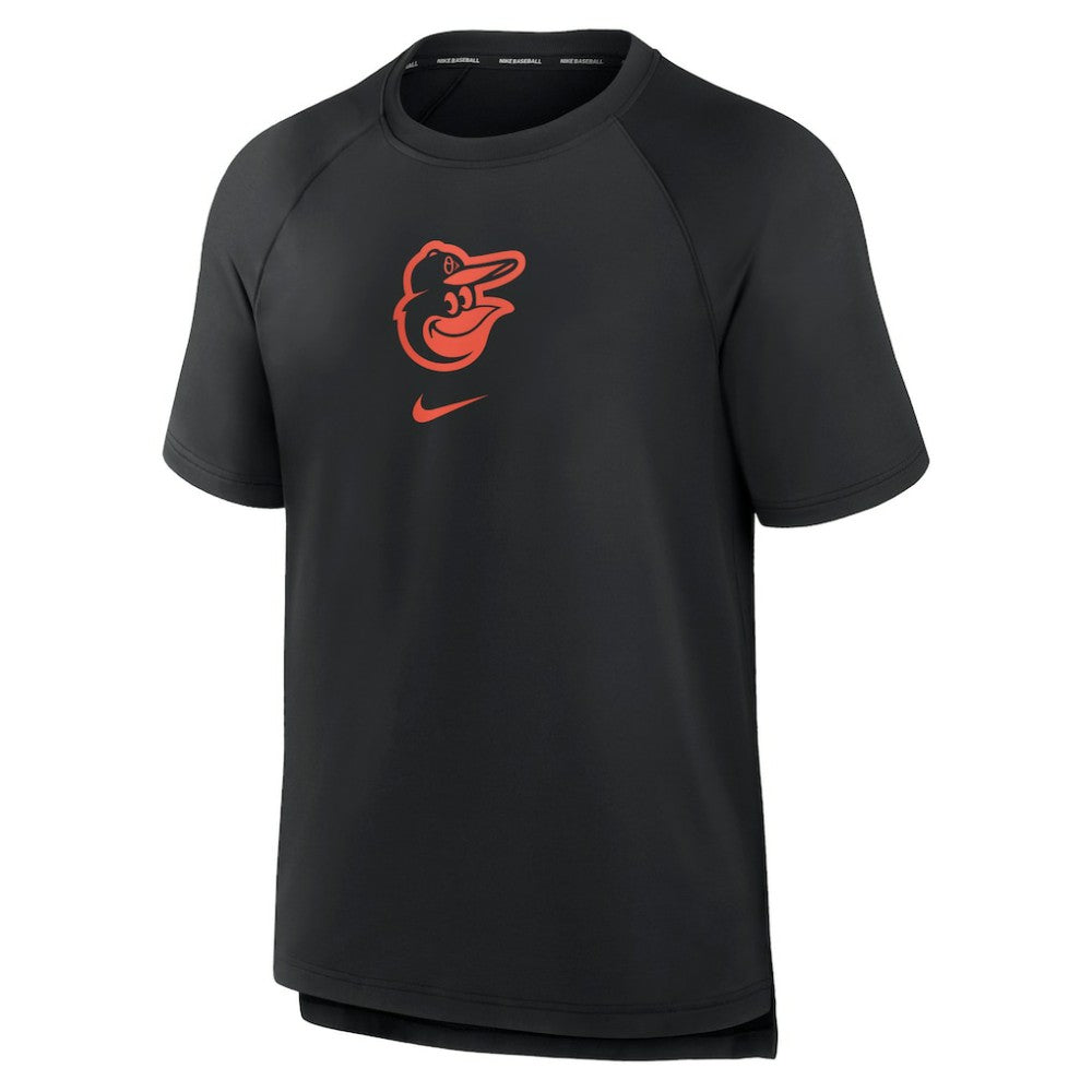 Baltimore Orioles Authentic Collection Pregame Raglan Performance T-Shirt - Black | Nike