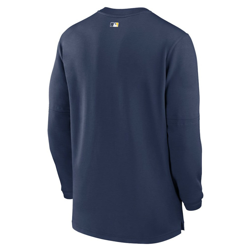 Milwaukee Brewers Authentic Collection Game Time Performance Quarter-Zip Top - Navy | Nike