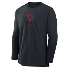 Cleveland Guardians Authentic Collection Player Dri-FIT Lightweight Pullover - Navy | Nike