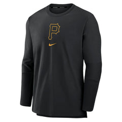 Pittsburgh Pirates Authentic Collection Player Dri-FIT Lightweight Pullover - Black | Nike