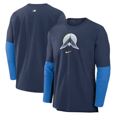 Minnesota Twins Authentic Collection Player Dri-FIT Lightweight Pullover - Navy | Nike