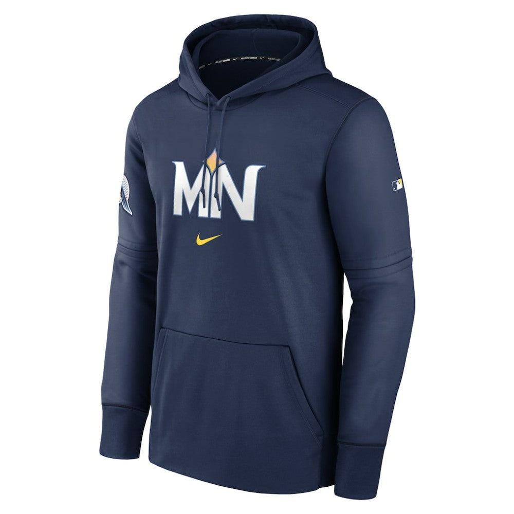 Minnesota Twins 2024 City Connect Authentic Collection Practice Performance Pullover Hoodie - Navy | Nike
