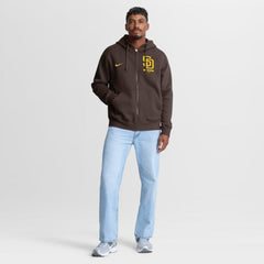 San Diego Padres Primetime Lockup Full-Zip Hoodie - Brown | Nike