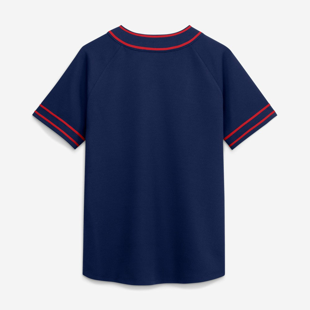 Cleveland Guardians Women's Diva Race Ahead Raglan V-Neck T-Shirt - Navy