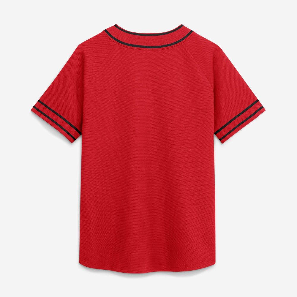 Cincinnati Reds Women's Diva Race Ahead Raglan V-Neck T-Shirt - Red