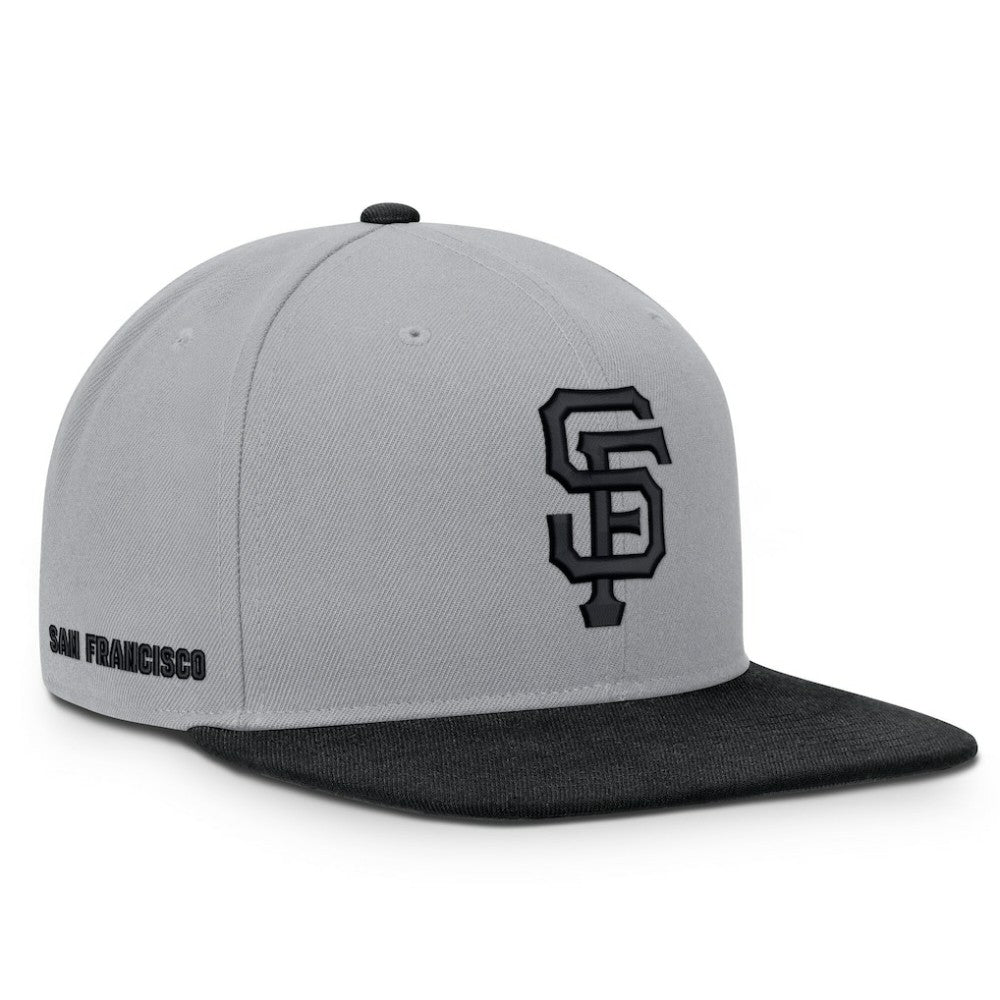 San Francisco Giants Primetime Pro Dri-FIT Snapback Hat - Gray/Black | Nike