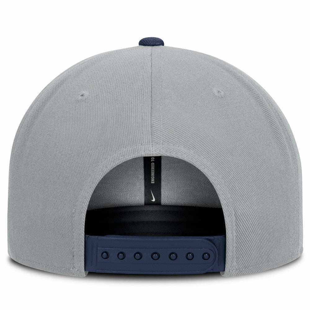 Milwaukee Brewers Primetime Pro Dri-FIT Snapback Hat - Gray/Navy | Nike
