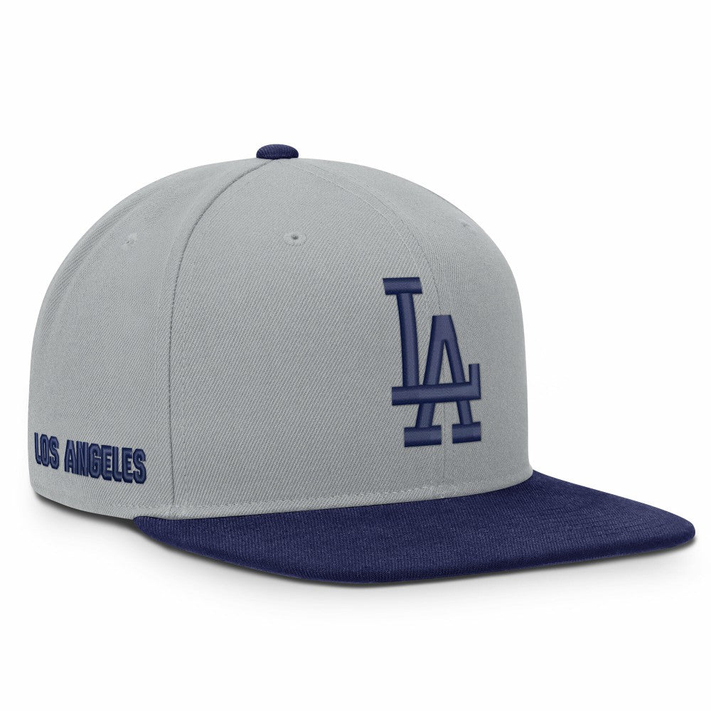 Los Angeles Dodgers Primetime Pro Dri-FIT Snapback Hat - Gray/Royal | Nike