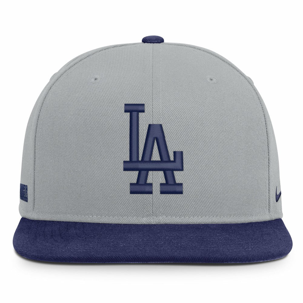 Los Angeles Dodgers Primetime Pro Dri-FIT Snapback Hat - Gray/Royal | Nike