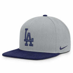 Los Angeles Dodgers Primetime Pro Dri-FIT Snapback Hat - Gray/Royal | Nike