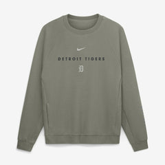 Detroit Tigers Statement Primary Raglan Dri-FIT Sweatshirt - Olive | Nike