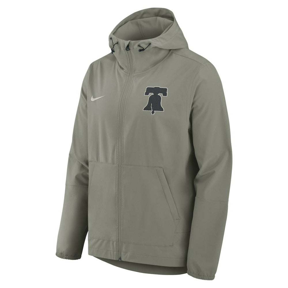 Philadelphia Phillies Unlimited Packable Full-Zip Hooded Jacket - Olive | Nike